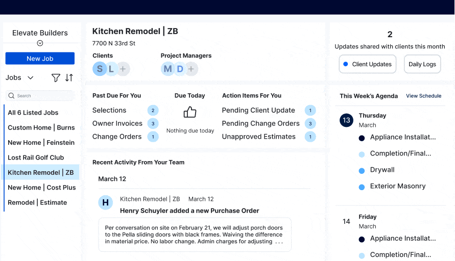 Client Portal Interface